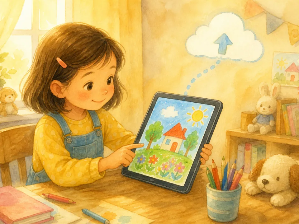 上传孩子的作品