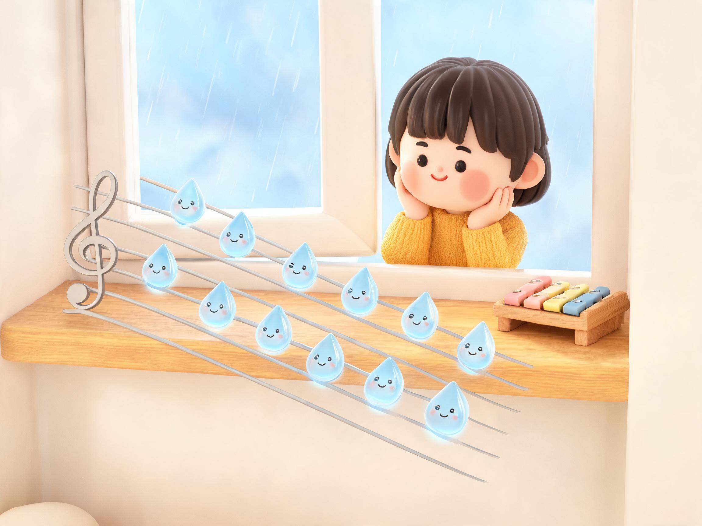 雨点排队