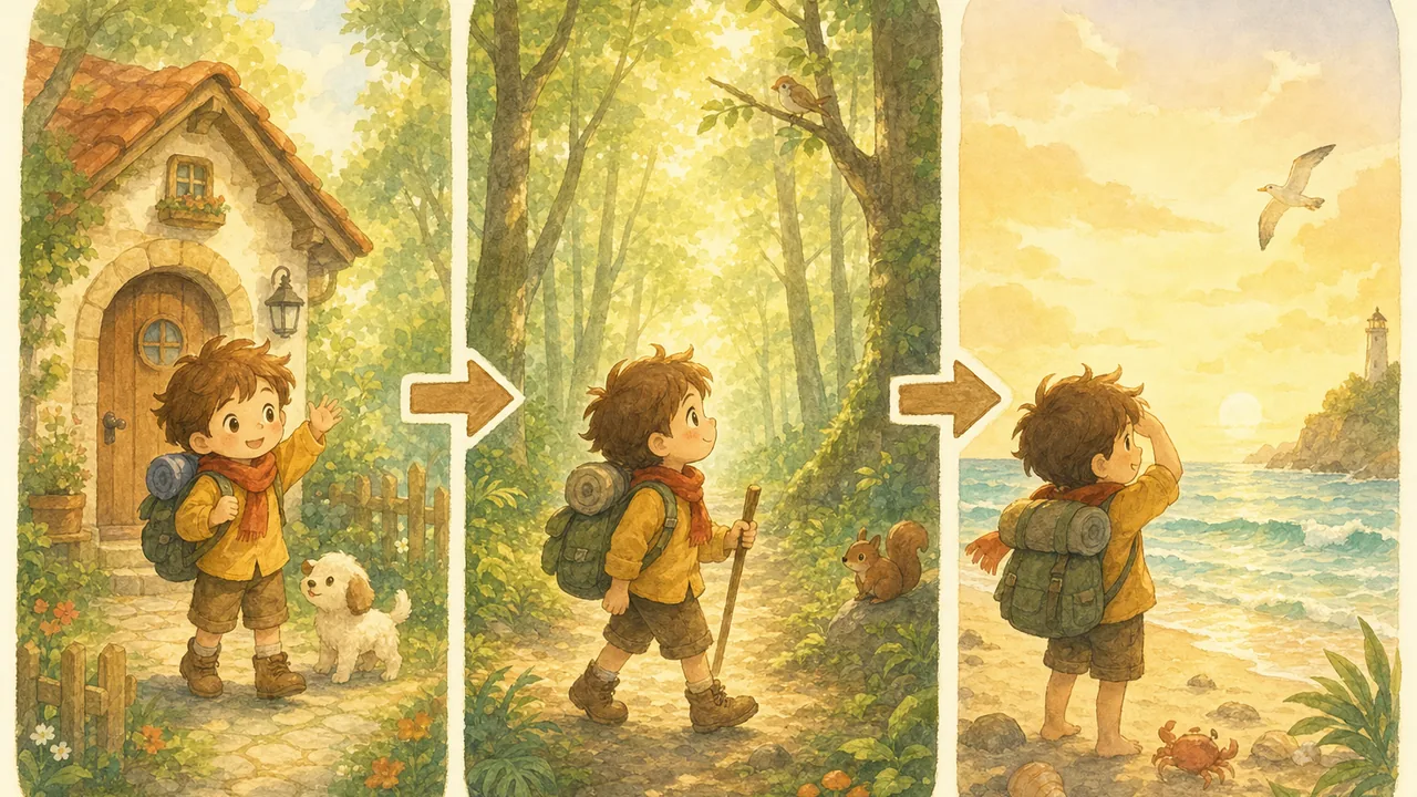 以画缀帧,情节缓缓展开